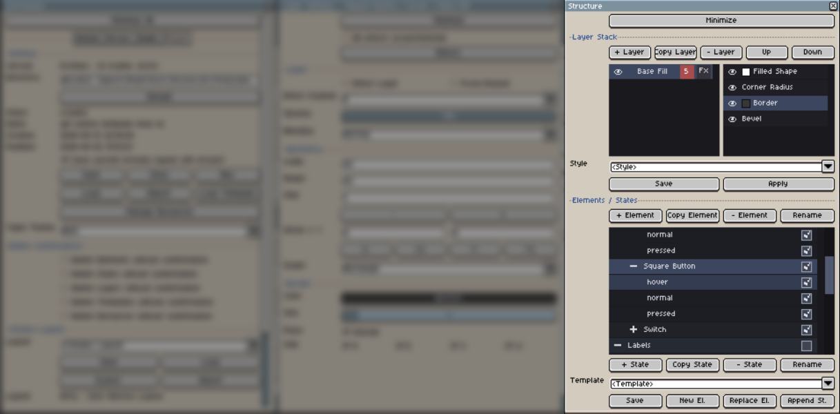 PixMold Structure window