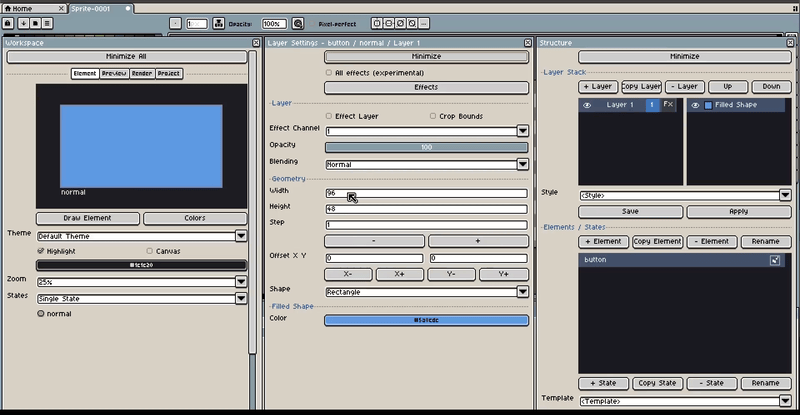 Create elements and states